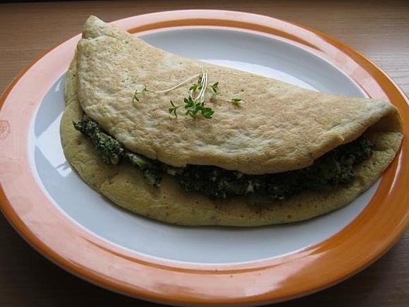 Omlet ze szpinakiem