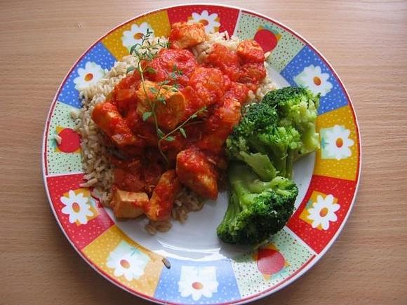 Kurczak w pomidorkach