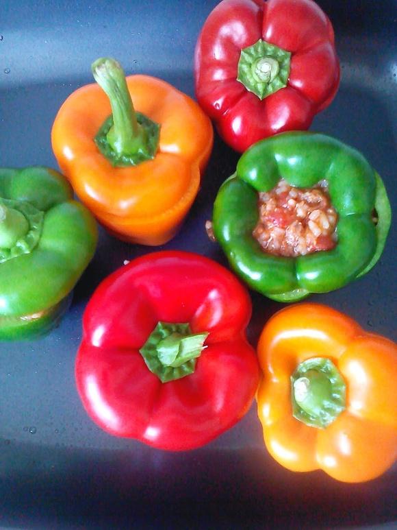 Papryka faszerowana zdrowy obiad