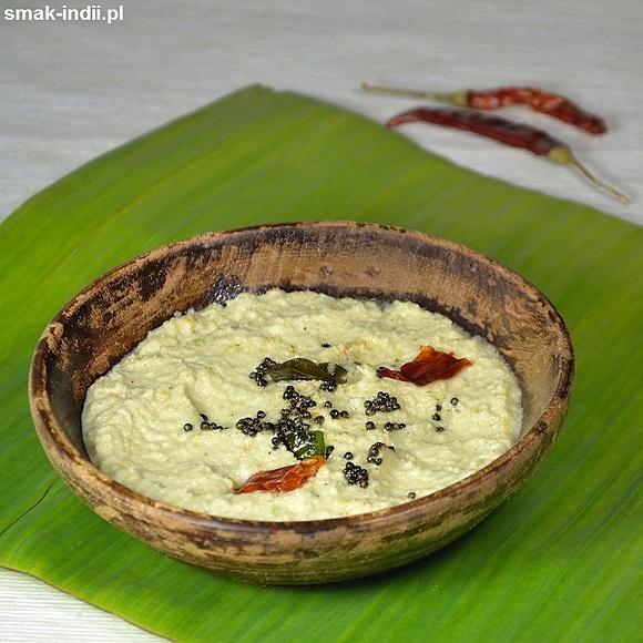 Kokosowy chutney z Indii - przepis na dip do dosa i idli