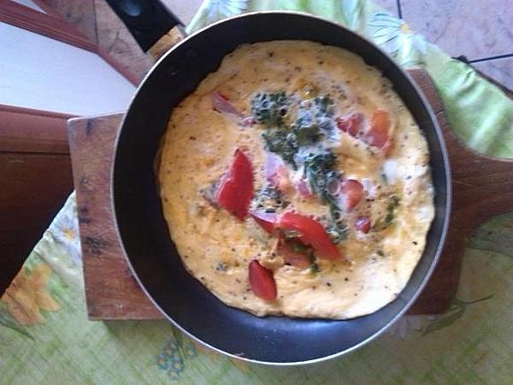 Omlet ze szpinakiem