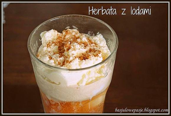 Herbata z lodami na upały