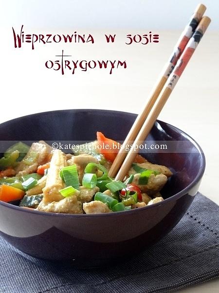 Wieprzowina z papryką w sosie ostrygowym