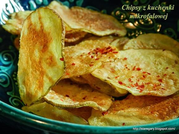 Chipsy ziemniaczane z kuchenki mikrofalowej