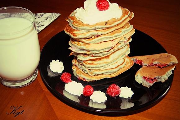Pancakes z malinami
