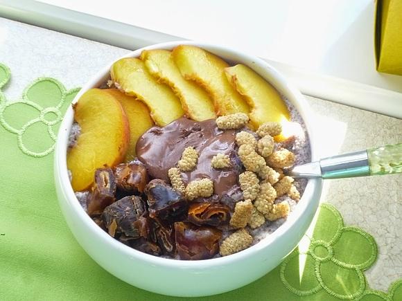 Czy to krem czy to budyń z quinoa o smaku borówkowym