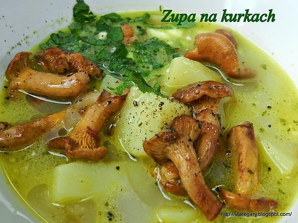 Zupa z kurek i ziemniaków