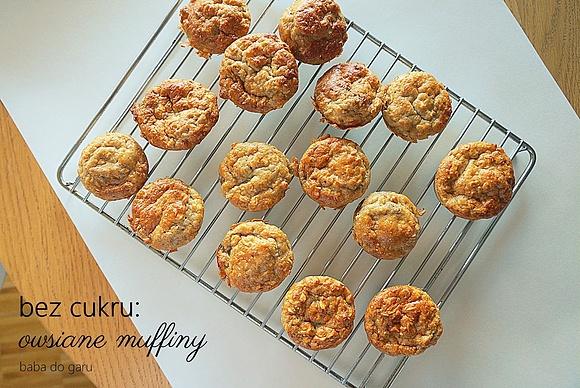 Owsiane muffiny bez cukru