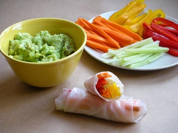 Kolorowe springrollsy