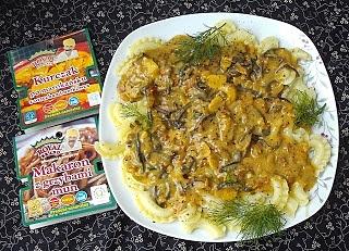 Smaczny makaron bez mięsa w egzotycznych smakach
