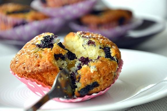 Jagodowe muffinki z borówkami