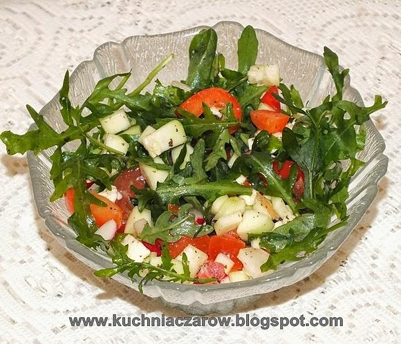 Sałatka z rukolą i mozzarellą