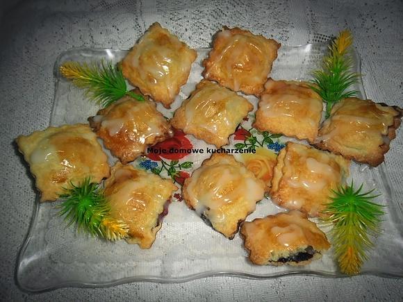 Kruche ciasteczka z jagodami