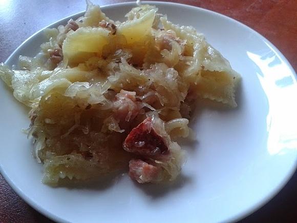 Łazanki z kapustą