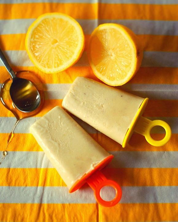 Lody bananowo-cytrynowe z miodem i mascarpone
