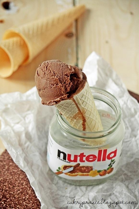 Obłędne lody Nutellowe bez jajek