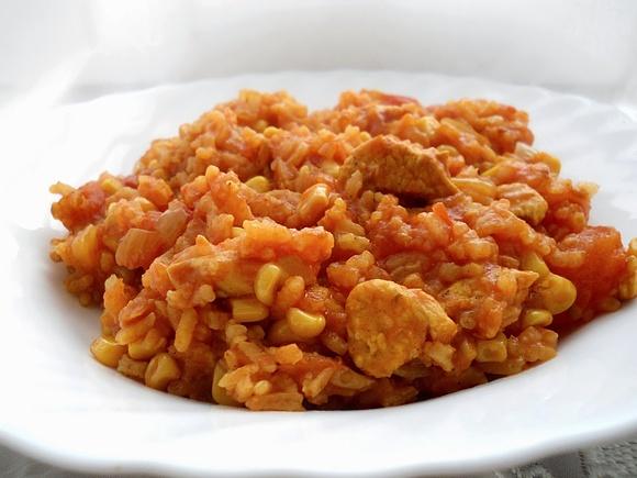 Zapiekanka z kurczakiem i kukurydzą