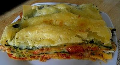 Lasagne ze szpinakiem i mięsem mielonym