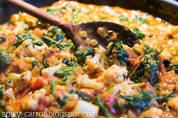 Kokosowe curry z kalafiora
