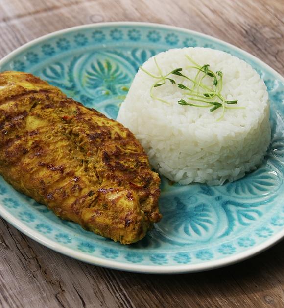 Tajski kurczak z mlekiem kokosowym na grillu