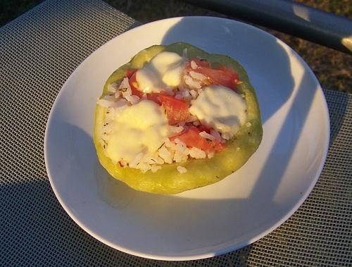 Patison faszerowany pod mozzarellą lub duszony z jabłkami