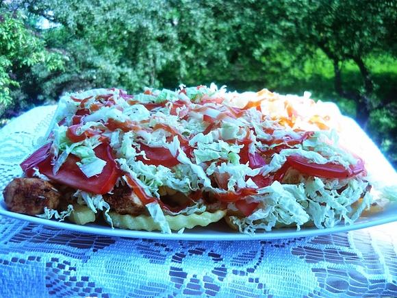 Kebab na frytkach