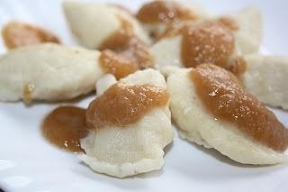 Kluski kładzione bananowe