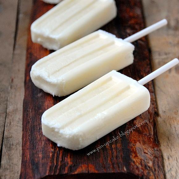 Śmietankowe lody z serka smietankowego i mleka