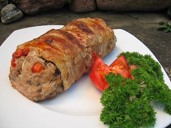 Grillowana rolada z kaszanką