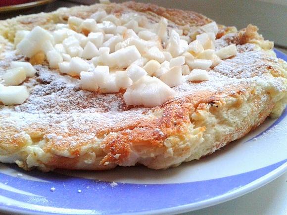 Omlet na słodko z jabłkiem