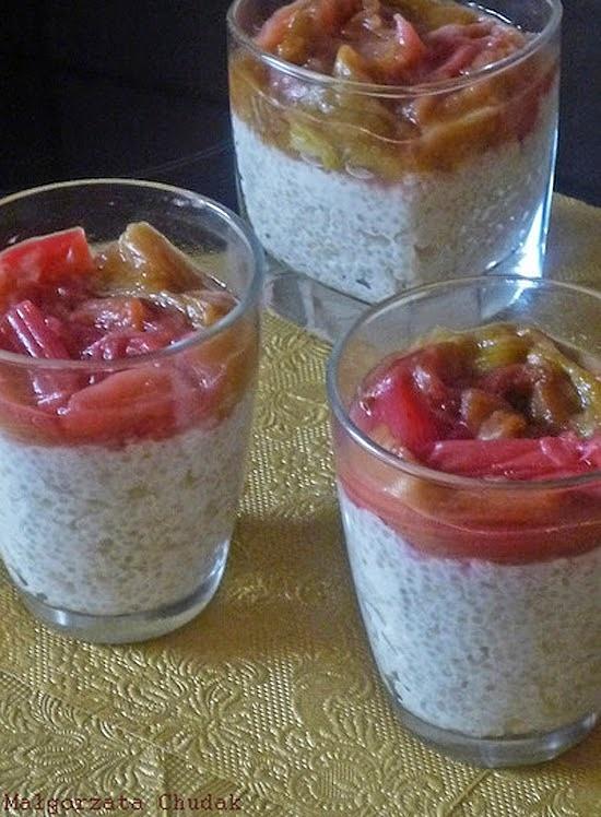 Tapioka z rabarbarem gluten-free