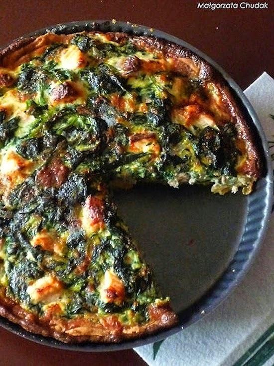Quiche z łososiem i szpinakiem bezglutenowe