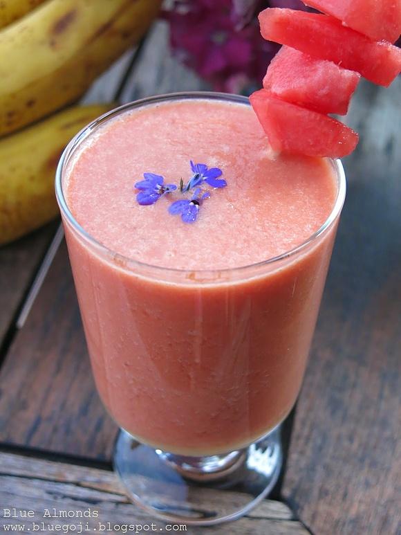 Arbuz kokosowe smoothie wegańskie na upał