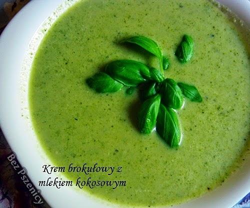 Krem brokułowy z mlekiem kokosowym