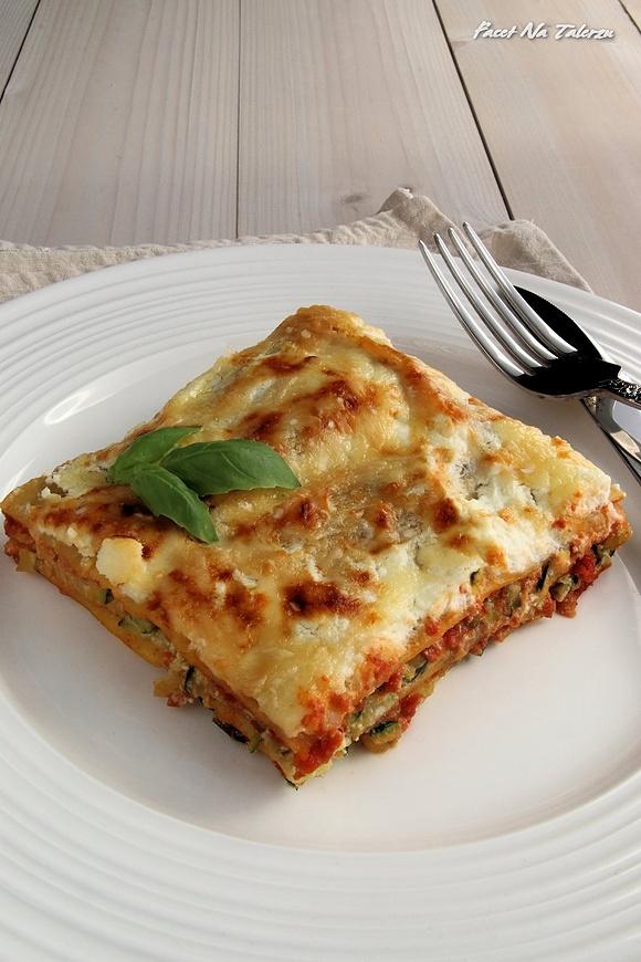 Lasagne z cukinią i serem ricotta