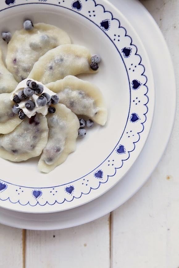 Pierogi z jagodami