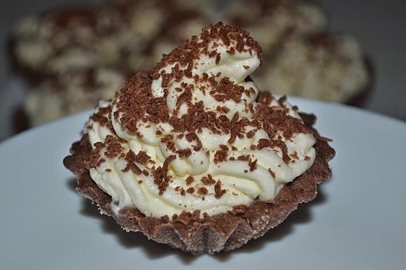 Babeczki kakaowe z dżemem i masą mascarpone