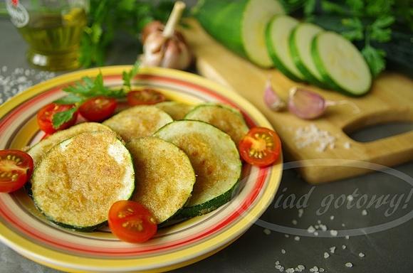 Smażone krążki cukinii
