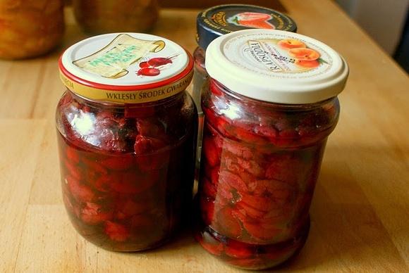 Wiśnie na zimę z ksylitolem - owocowe luźne przygotowanie