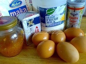 Mini niemieckie naleśniki z prażonymi jabłkami