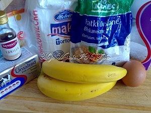 Ciasteczka owsiane bananowe na słodko zdrowo