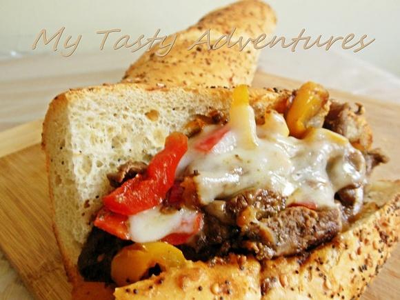 Philly cheesesteak kanapka z filadelfii