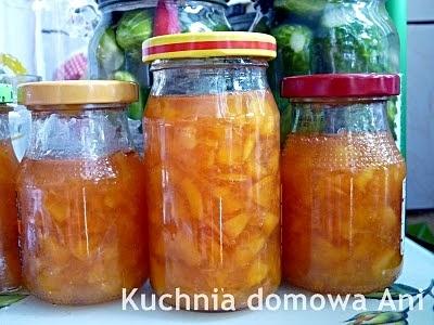 Dżem brzoskwiniowy z cukru i soku z cytryny