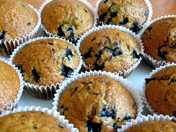 Muffiny otrębowo-jagodowe