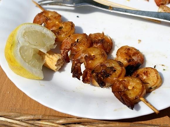 Gamberetti grilliati