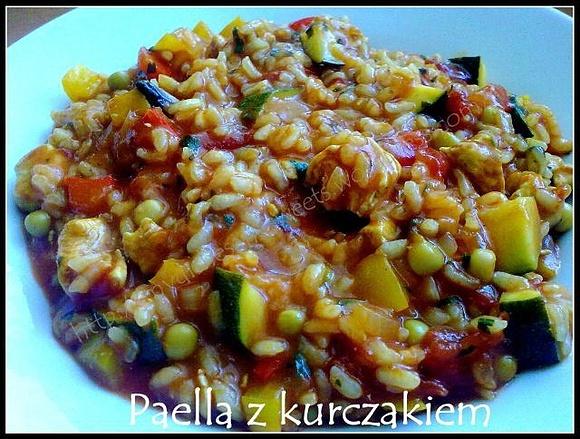 Paella z kurczakiem