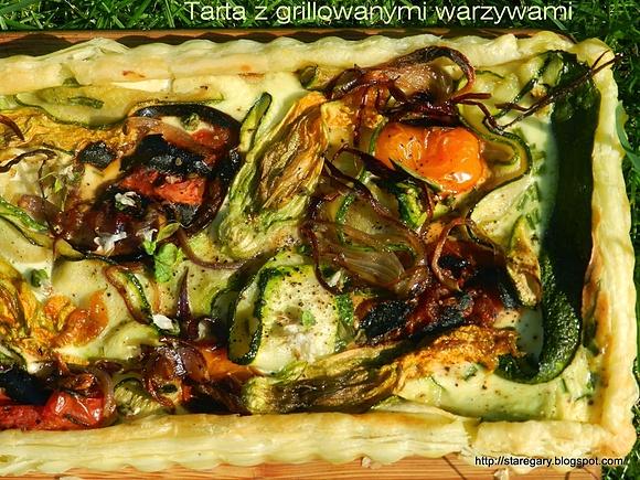 Tarta z grillowanymi warzywami