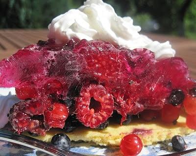 Letnie orzeźwienie: tarta owocowa z galaretką i lemoniadą