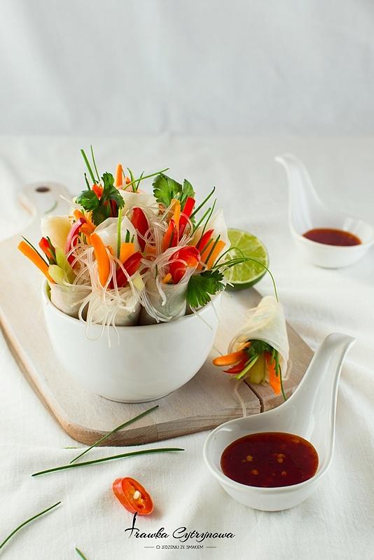 Spring Rolls z chrupiącymi warzywami