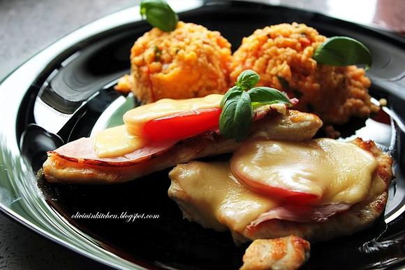 Grillowany kurczak z pomidorową kaszą jaglaną